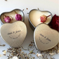 Personalised Heart Tin Wedding Favours | Names & Date