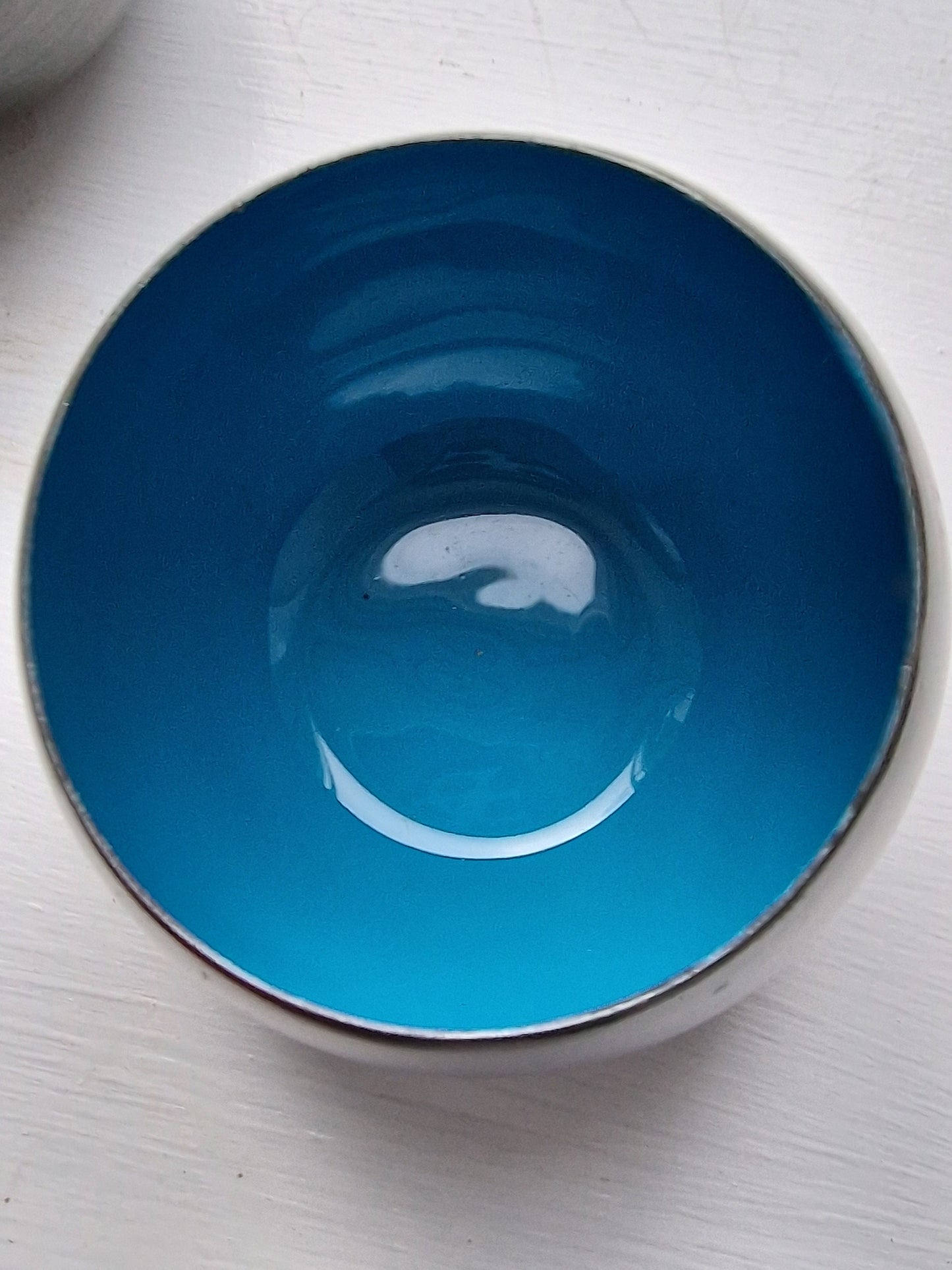 Tealight and Small Metal Bowl | Recycled Iron, Enamel Interior, Antique Zinc Finish | Handmade, Fairtrade, Gift, Candle Gift