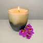 Hand-Poured Scented Natural Wax Candle made in Fairtrade Handmade Recycled Glass with a 40hr burn