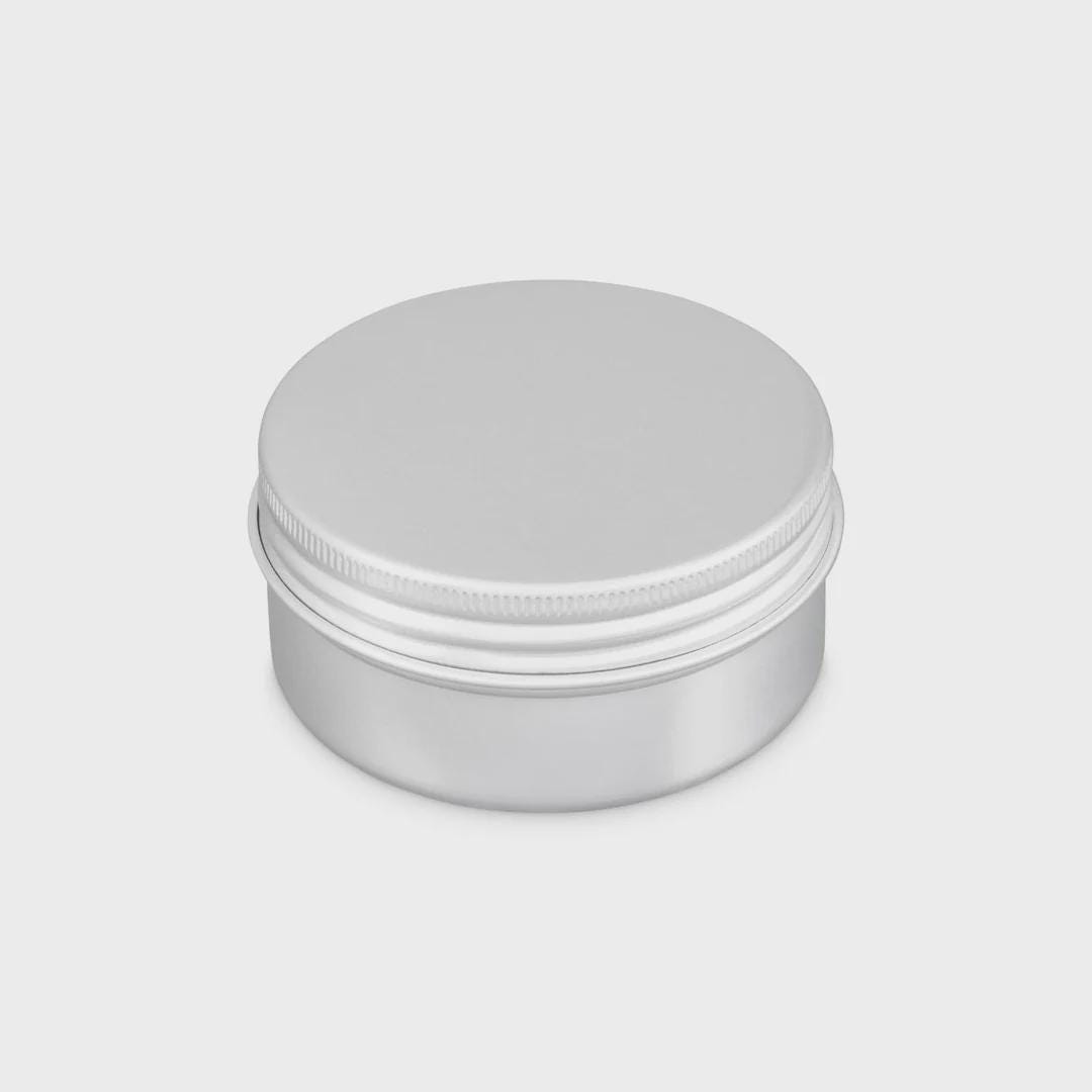 Personalised tin with a company logo printed directly onto the lid