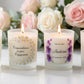 Personalised Wedding Candle Gift, Mr & Mrs Name and Date, Bride and Groom Keepsake, Engagement or Anniversary Gift for Couple, Custom Print