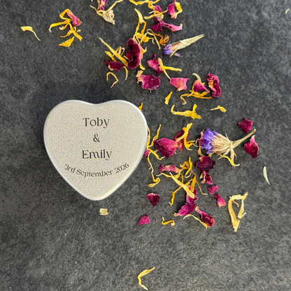 Personalised Heart Wedding Favour