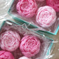 Shades of Pink Rose Scented soaps - thepurehaven